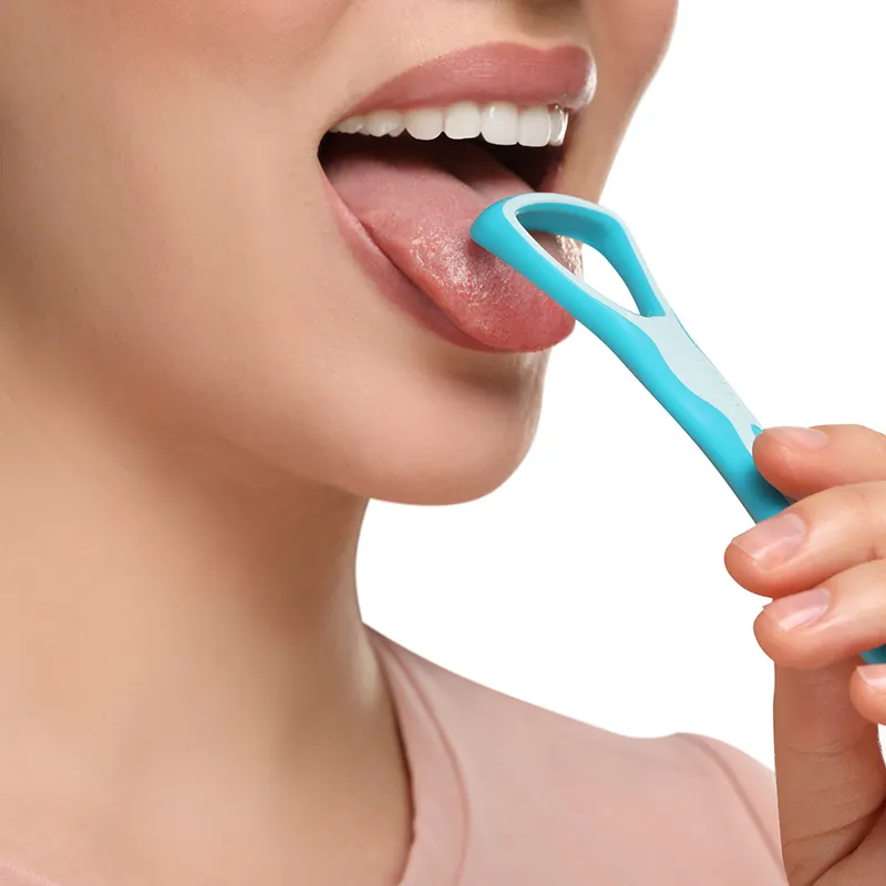 Scraping your tongue for better oral hygiene