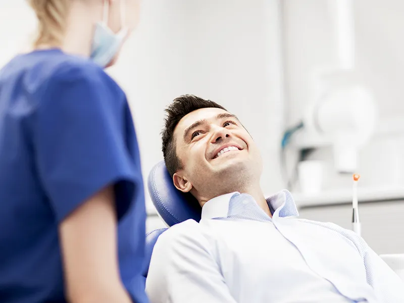 Happy dental patient Happy dental patient